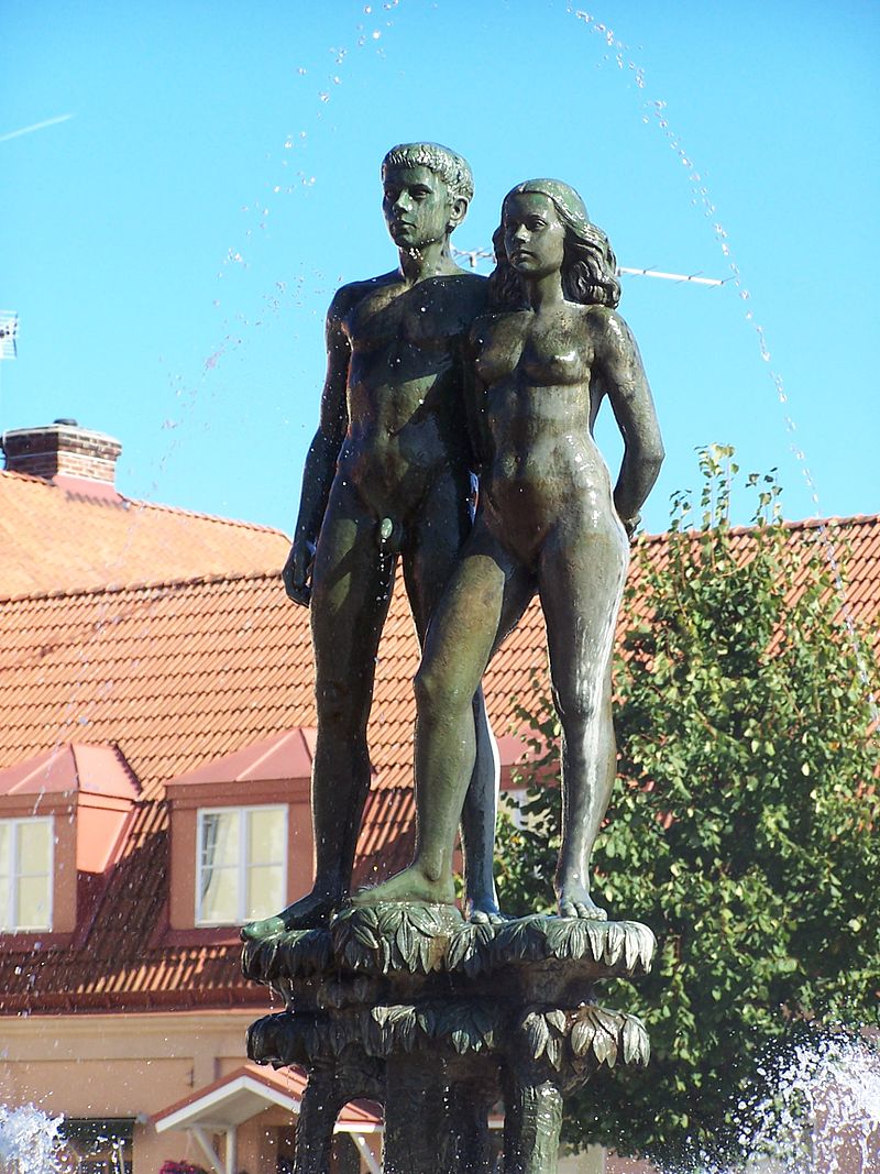 скульптура "Аск и Эмбла"